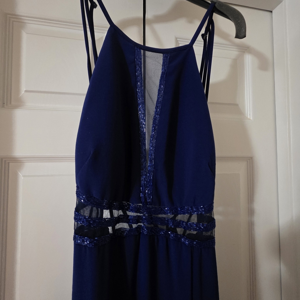 Elegant Navy Blue Dress
